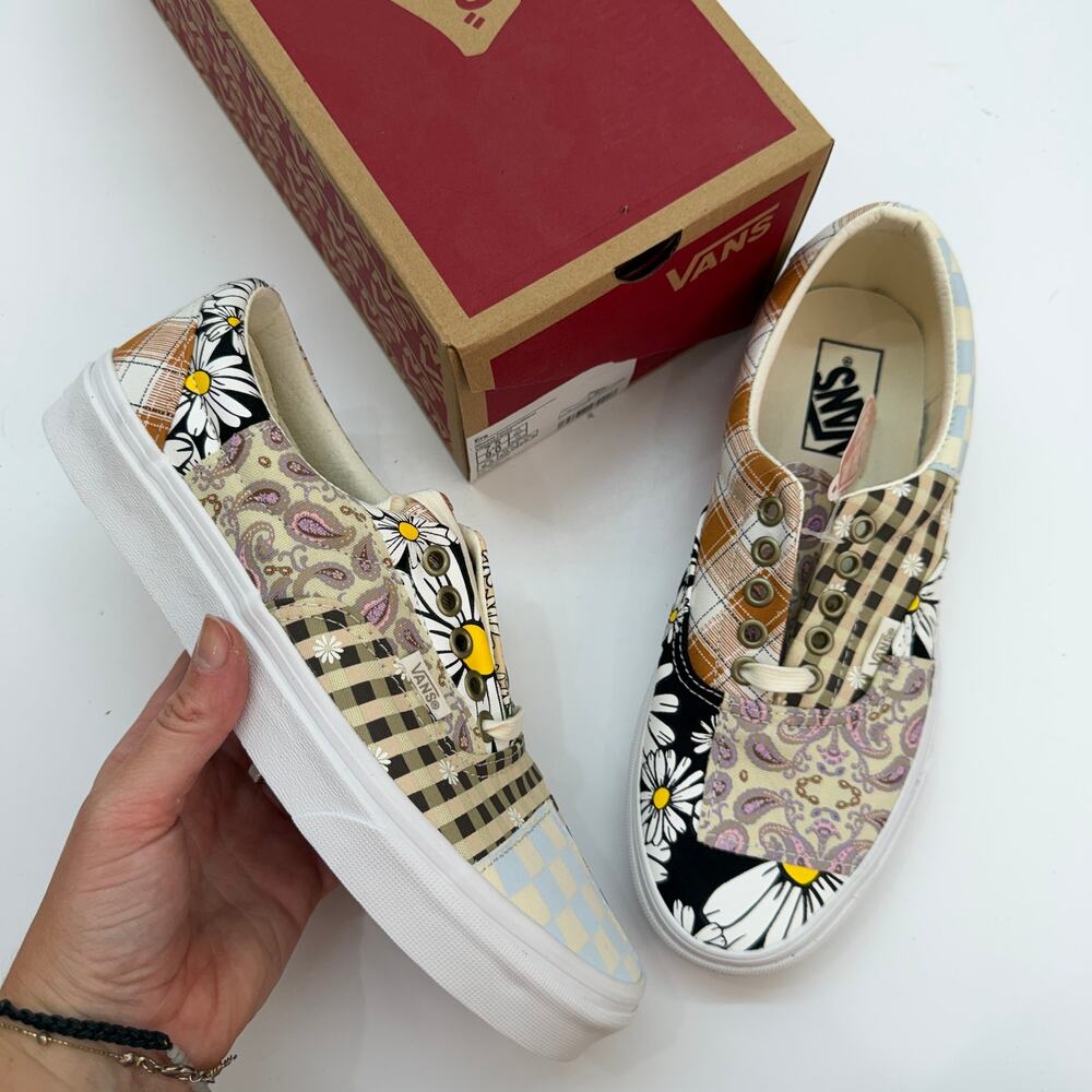 NEW VANS Classic Era Sneaker in Meadow Patchwork 9